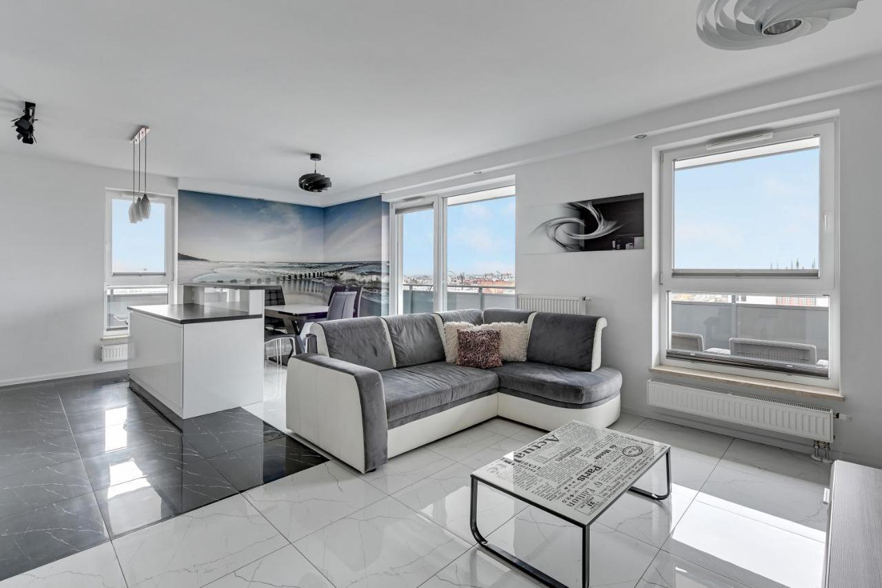Grand Apartments - Luxury Apartment On The 11Th Floor With A View Of The Old Town Gdansk Exterior photo
